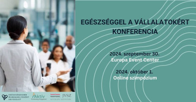 Egészséggel a vállalatokért konferencia szeptember 30-án